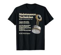 Maintenance Technician Definition Industrial Humor Design T-Shirt