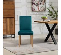 Maiolo Velvet Dining Chairs - Set Of 2 - Teal