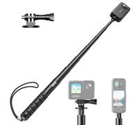 Mairan Super Long 150cm Invisible Selfie Stick, Extension Selfie Stick Compatible with Insta360X4,X5, GoPro, DJI, Action Cameras,1/4" Portable Extendable Monopod Pole with Buckle Mount and Wrist Strap