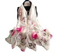 MAIRY Silk Ladies Scarves Lightweight Large Long Fashion Wedding Shawls and Wraps Satin Scarf for Women UK - 180093