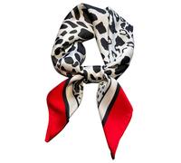 MAIRY Women's Scarves & Wraps Head Scarf Black Square Satin Headdress Plain Scarves Bandanas Shiny Large Sleeping Hair Wrap, GB070428