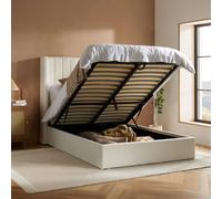 Maisey Ottoman White Boucle King Bed Birlea Birlea White King