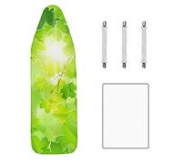 Maishijie Ironing Board Covers 112x35cm(44"x14") With Thick 3mm Foam,Fit For 104x27cm (41"x10.6") Ironing Board Max,Include 3 Fasteners and Protective Scorch Mesh Cloth