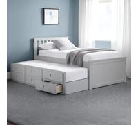 Maisie Bed with Underbed Drawer - Light Grey