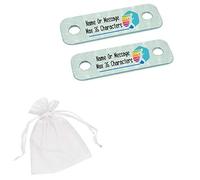 Maisie Moo Gifts Limited Personalised Custom Message Name Mens Male Runner Metal Pair Of Running Trainer Tag - Gift For Runner