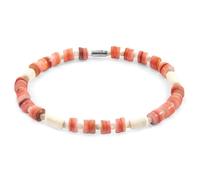 Maisie Silver and Freshwater Shell SKINNY Bracelet ANCHOR & CREW Pink 21cm
