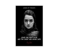 Maisie Williams TV Series Poster Arya Stark Quotes 0 Canvas Poster Wall Art Decor Print Picture Paintings for Living Room Bedroom Decoration 24x36inch(60x90cm)