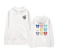 Maisley Twice Korean Fashion Cotton HoodiesCHAE Young DAHYUN JI Hyo JUNGYEON MINA MOMO NA YEON SANA TZUYU Fans Printed Students Casual Coats Long Sleeve Sweat for Men Women White
