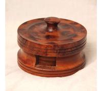 MAISON ANDALUZ Thuya Wood Moroccan coasters set of 6 Di 10 H7 Cm - Round shape