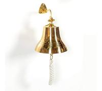 Maison ANTIQUE VINTAGE NAUTICAL WALL DOOR BRASS BELL SHIP PUB LAST ORDER SCHOOL 6"