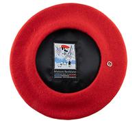 Maison Berblanc - French Beret Basque, Traditional, Natural Water Repellent Fabric Le Petit Paris - Rouge