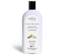 MAISON BERGER 3-in-1 Laundry Wash - Cleans, Softens, Fragrances - Fiber Protection, Phosphate-Free, Vegan - Long-Lasting Scent - HE Compatible, 1L (33 Washes) - Made in France (Pure White Tea)
