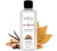 MAISON BERGER Amber Tobacco Lamp Berger Fragrance Refill, 500 mL - 2-in-1 Catalytic System, Neutralizes Odours Then Diffuses Fragrance, Warm Tobacco Leaf with Resinous Amber and Vanilla Woods