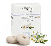 MAISON BERGER Car Diffuser Refill Cozy Musk, Pack of 2 Ceramics | Ceramic refill powdery musk for car fragrance diffuser, passive diffusion approx. 4 to 6 weeks