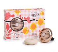MAISON BERGER Fruity Sun Diffuser Set, Rechargeable Pink Copper Clip + Ceramic Refill, Passive Diffusion ~4 Weeks, Floral Fruity Scent