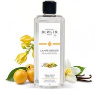 MAISON BERGER Fruity Sun Lamp Berger Fragrance Refill, 1 Liter - 2-in-1 Catalytic System, Neutralizes Odours Then Diffuses Fragrance, Lush Peach and Coconut with a Radiant Tropical Finish