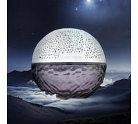 Maison Berger Gravity Lamp Berger Burner - Grey Black Clear Cream Glass Sphere
