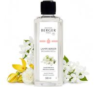 MAISON BERGER Precious Jasmine Lamp Berger Fragrance Refill, 500 mL - 2-in-1 Catalytic System, Neutralizes Odours Then Diffuses Fragrance, Radiant White Jasmine with a Soft Powdery Trail