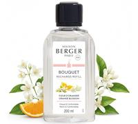 MAISON BERGER Reed Diffuser Refill Orange Blossom 200 ml | Orange Blossom 200 ml refill for reed diffusers, continuous diffusion around 4 weeks, no flame
