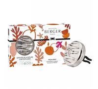 MAISON BERGER - Refillable Car Air Freshener Vent Clip Diffuser Set - 3.1 x 2 x 0.8 inches - Made in France (Fresh Spirit)