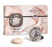 Maison Berger Scented Car Diffuser - Metal Clip 4.5 cm with Refill Included, Made in France - Air Vent Clip - Up to 4 Weeks Diffusion (Corali Lady Flower)