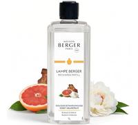 MAISON BERGER Sweet Grapefruit Lamp Berger Fragrance Refill, 1 Liter - 2-in-1 Catalytic System, Neutralizes Odours Then Diffuses Fragrance, Juicy Grapefruit with a Tart Citrus Lift