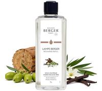 MAISON BERGER Under The Olive Tree Lamp Berger Fragrance Refill, 1 Liter - 2-in-1 Catalytic System, Neutralizes Odours Then Diffuses Fragrance, Aged Wood and Resin with Earthy Mediterranean Depth