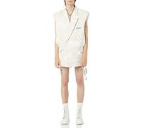 maison blanche All Gender Veston Dress, Cream Pink Print, 6