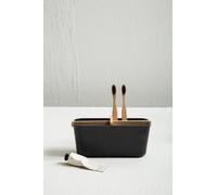 Maison by Premier 4 Section Black Storage Organizer, Desk Organizers For Tools, Sturdy Kitchen Drawer Organizer For Utensils