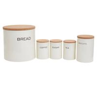 Maison by Premier 5 Piece Kitchen Storage Set in Cream