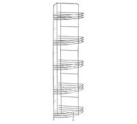 Maison by Premier 5 Tier Chrome Corner Storage Rack