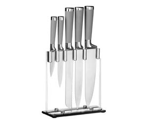 Maison by Premier 5Pc Knife Set With Grey Handles