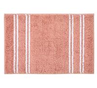Maison by Premier Bath Mat Soak Microfibre Tufted Stripe Dusty Pink 40x60cm