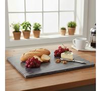 Maison by Premier Black and Grey Marble Large Chopping and Serving Board, Natural Marble Cutting Board with Polished Finish, 40 x 30cm