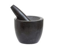Maison by Premier Black Marble Tapered Mortar And Pestle, Durable Natural Stone Grinder For Kitchen Use