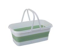 Maison by Premier Collapsible Laundry Basket in Green and White