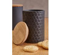 Maison by Premier Dolomite and Matt Black Tri Canister