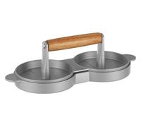 Premier Housewares 0805427 Hamburger Press, Acacia Wood, Aluminium