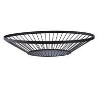 Maison by Premier Emery Flat Fruit Basket With Matte Black Frame