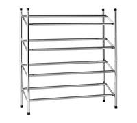 Maison by Premier Extendable Chrome Frame 4 Tier Shoe Rack