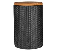 Maison by Premier Geome Dolomite Hex Canister Premier Housewares Black One Size