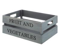 Maison by Premier Grey Wood Fruit and Vegetables Crate