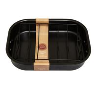 Maison By Premier Large Black Roasting Pan with Rack
