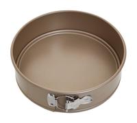 Non-Stick Springform Cake Tin, Champagne Finished Carbon Steel Round Cake Pan with Removeable Bottom Premier Housewares Gold One Size