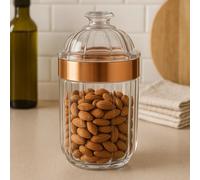 Maison by Premier Medium Acrylic Canister Premier Housewares Rose Gold One Size
