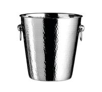 Maison by Premier Reflective Hammered Effect Stainless Steel Champagne Bucket, Stylish Unique Ample Space Design Bucket