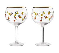 Maison by Premier Set Of 2 Citrus Design Gin Glasses