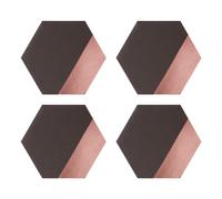 Maison by Premier Set of 4 Dipped Grey And Rose Gold Placements