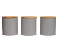 Maison by Premier Set Of Three Alton Grey Cannisters