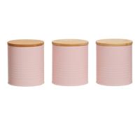 Maison by Premier Set Of Three Alton Pink Cannisters